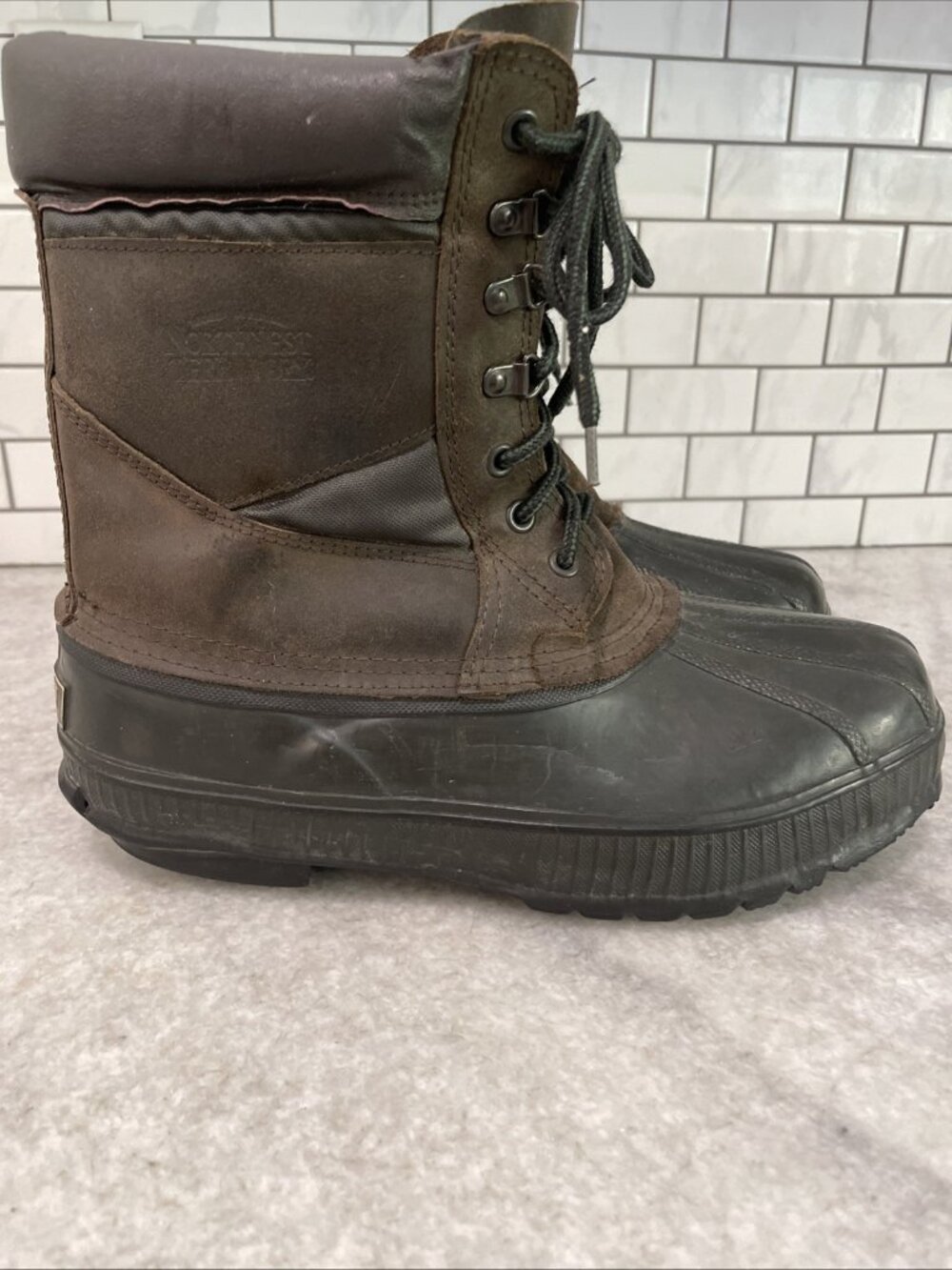 Northwest‎ Territory Boots Mens Size 11 Brown Waterproof Thinsulate Steel Shank